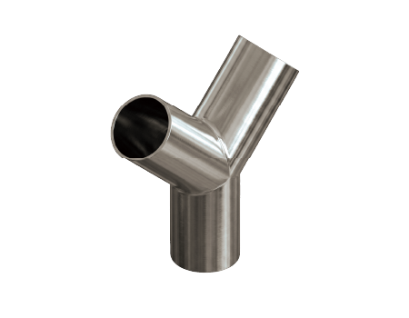 28W 90° Y TRUE TEE WELD END