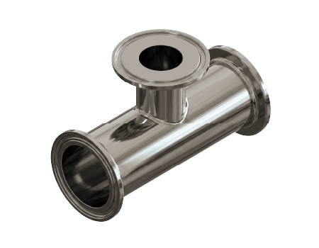 7RSMP TRI-CLAMP REDUCING SHORT TEE