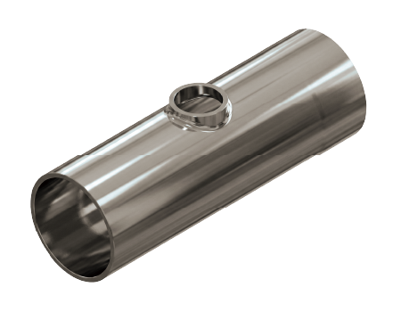 7RWO LONG REDUCING PULL WITHOUT STRAIGHT WELD TEE