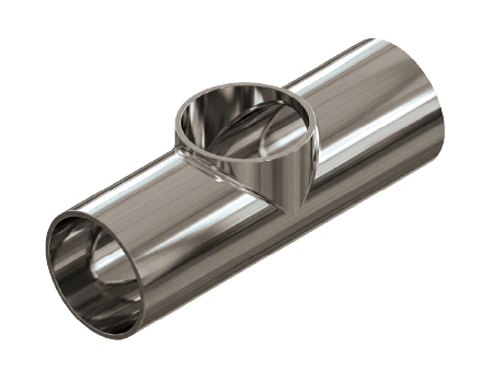 7WO LONG EQUAL PULL WITHOUT STRAIGHT WELD TEE